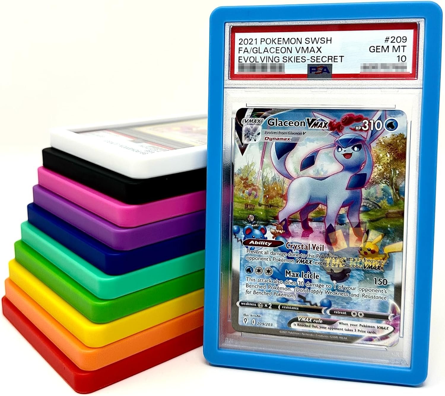 Bumper Guard for PSA Graded Cards ONLY | Shield Your Slabs! | Ultimate Edge Protector Bumper | 1 Pack Light Blue