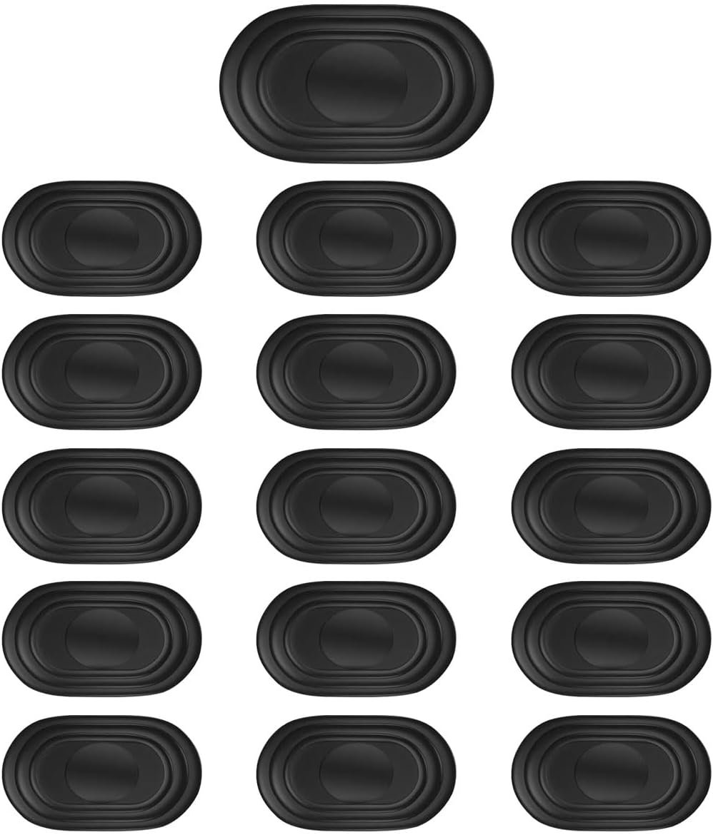 16PCS Car Door Shock Absorber, Thickened Silicone Car Bumper Anti-Collision Protection Sticker, Soundproof Vehicle Door Edge Guard Gaskets, Universal Auto Crash Pad Accessories for Most Cars (Style1)