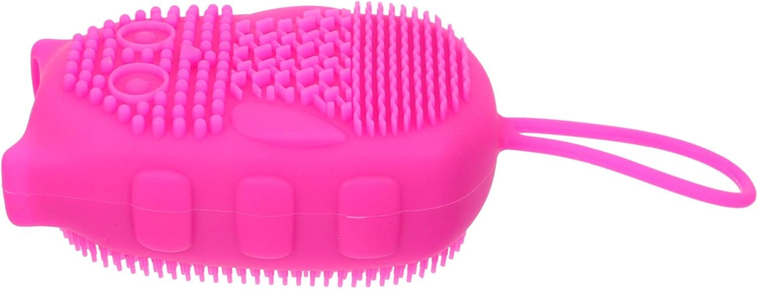 1Pc Silicone Bathing Brush for Adults Double Sided Massage Shower Scrubber Easy to Clean Comfortable Grip for Personal and Relaxation