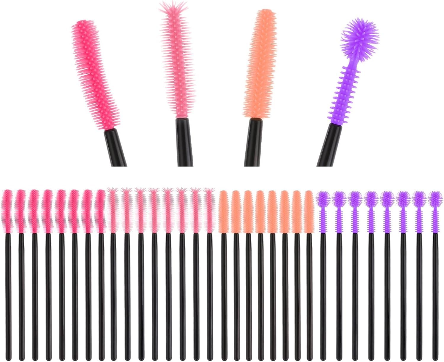 32 Pcs Sewing Machine Cleaning Brushes 4 Shapes Reusable Sewing Machine Cleaning Kit Silicone Dense Bristles Clean Brush for Internal and Spool Area for Nook and Cranny Sewing Machine Cleaning Tools