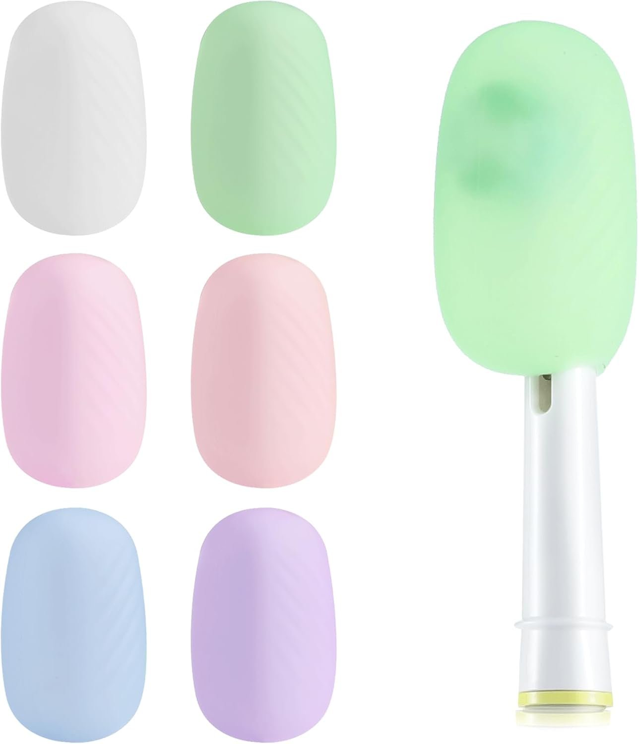 6 Pack Silicone Toothbrush Covers, Caps for Electric & Manual Toothbrush Heads