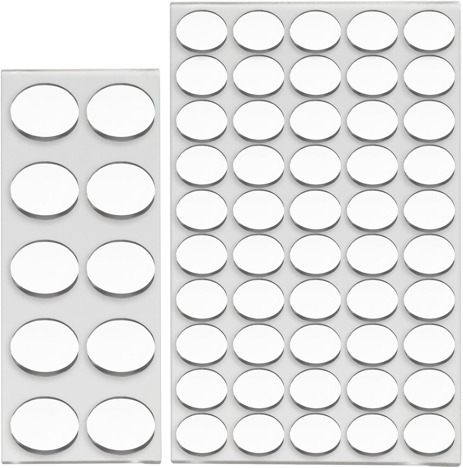 60Pcs Glass Table Top Anti Slip Pads, Glass Table Top Bumpers, Non-Adhesive Glass Table Top Anti Slip Pads, Clear Rubber Glass Table Top Grippers, Silicone Pads for Glass Table Stoppers