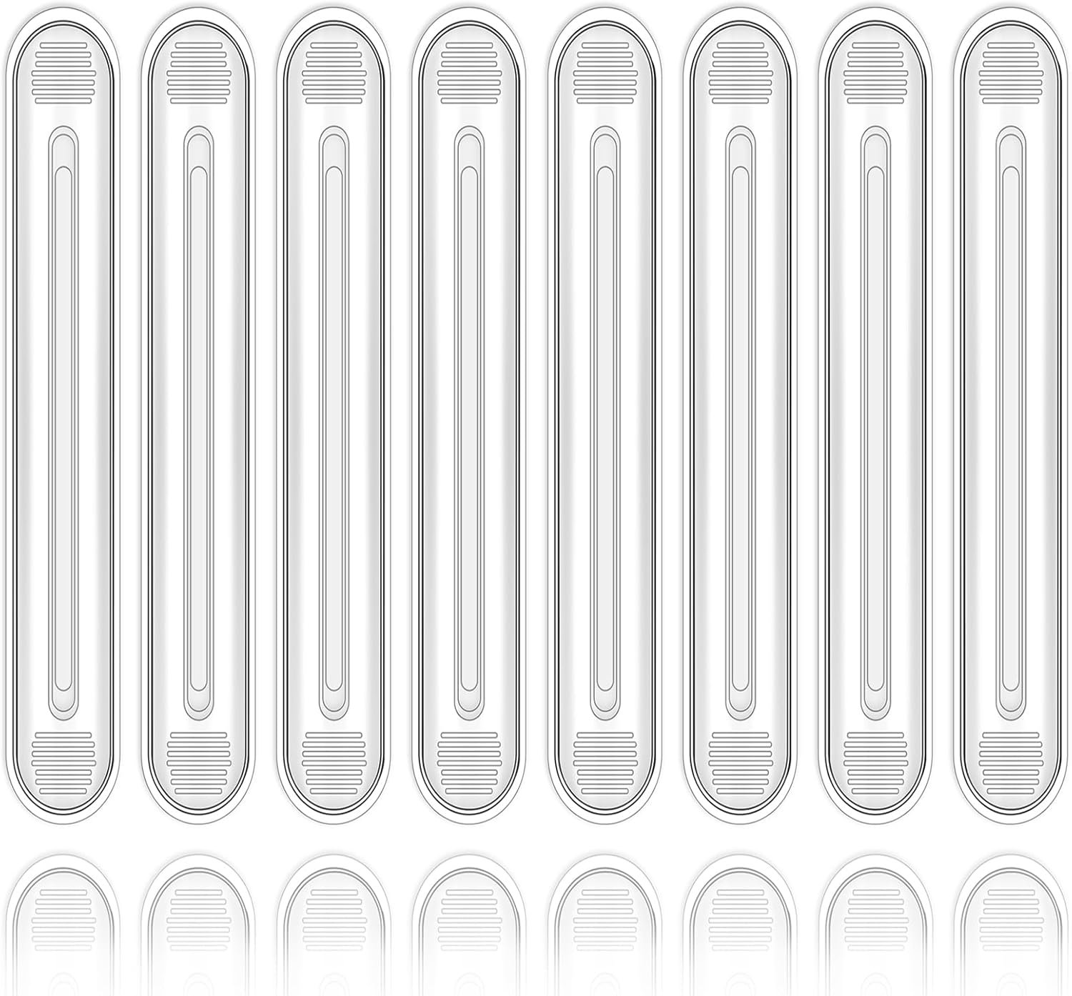 8 PCS Wall Protector from Chair Back, Clear Furniture Bumpers, Silicone Wall Protector for Drawers, Shower Doors, Car Door Guards, Toilet Lids