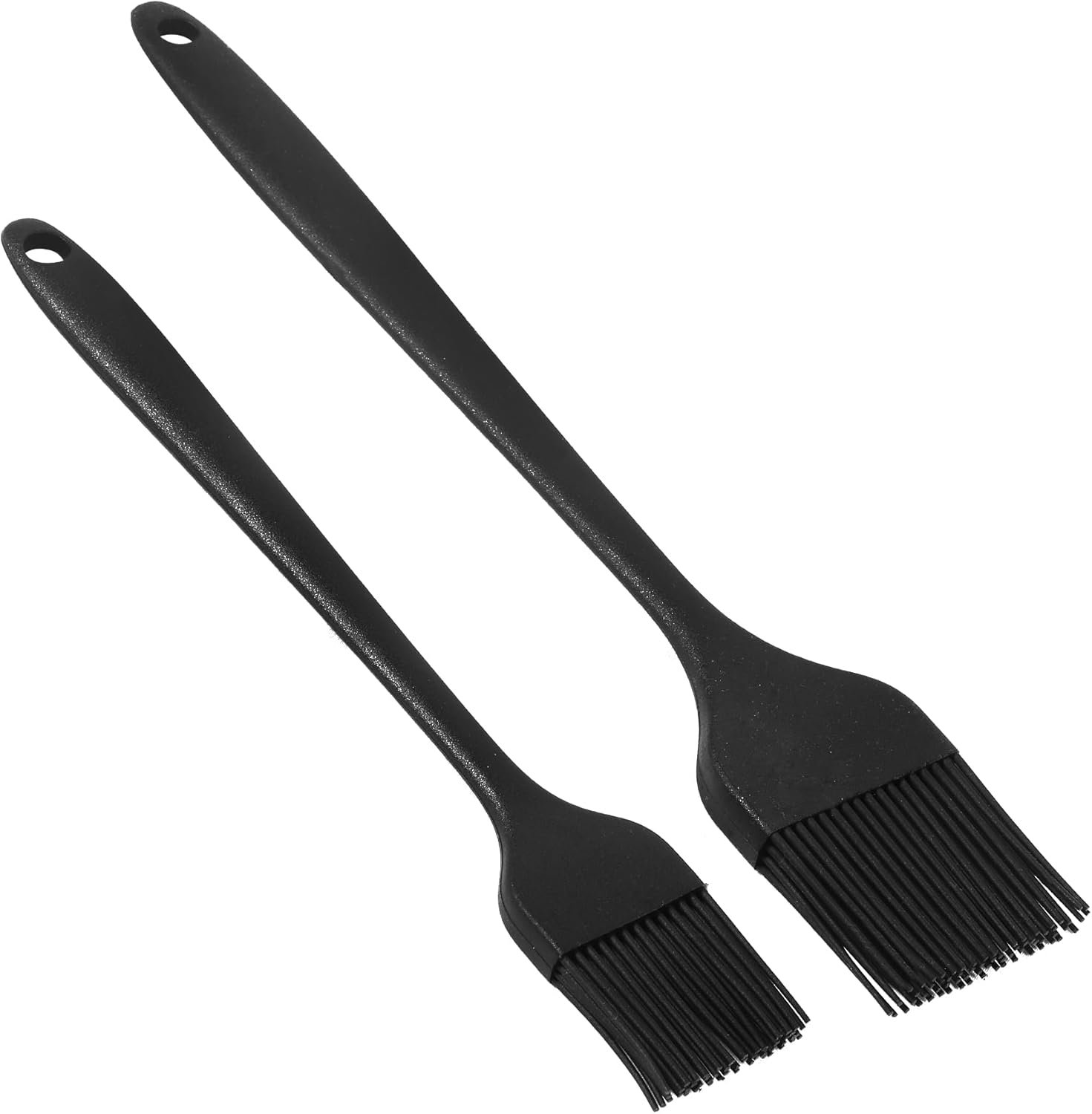 Black Silicone Basting Brush for Cooking Heat Resistant Pastry Brush for Kitchen BBQ Baking Oil and Egg Wash Durable One Piece Design BPA Free Dishwasher Safe