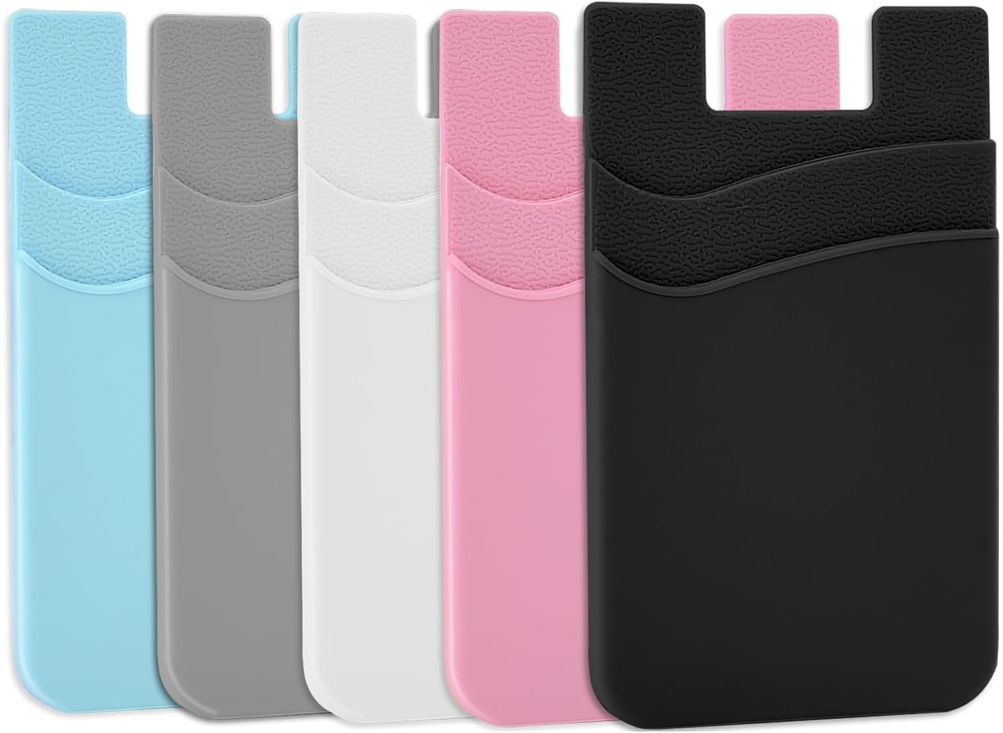 CISID Cell Phone Wallet Creidt Card Holder Stick on Compatible for All Smartphones
