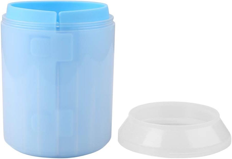 Dog Cleaner Cup, Dog Cleaner Dog Cleaner Dog Washing Station Removable Dogs Cleaning Brush Cup Pet Foot Cleaner for Small Medium Large Breed Dogs, Cats (Blue)