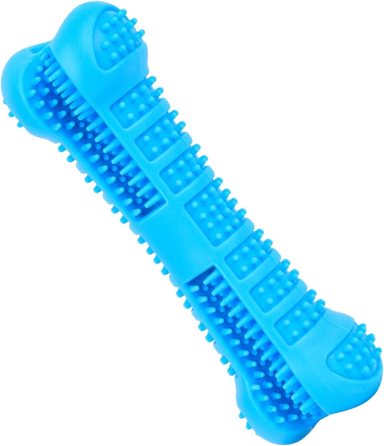 Dog Toothbrush Care Cleaning Stick - Dog Toothbrush Chew Toy Stick for Dog Dental Care- Safe, Bite Resistant Natural Rubber Toy Bone for Teeth Cleaning- Suitable for All Breed of Dogs (Blue)