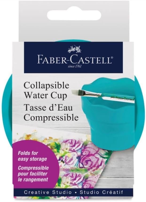Faber-Castell Collapsible Water Cup - Reusable Water Cup for Mixed Media and Painting