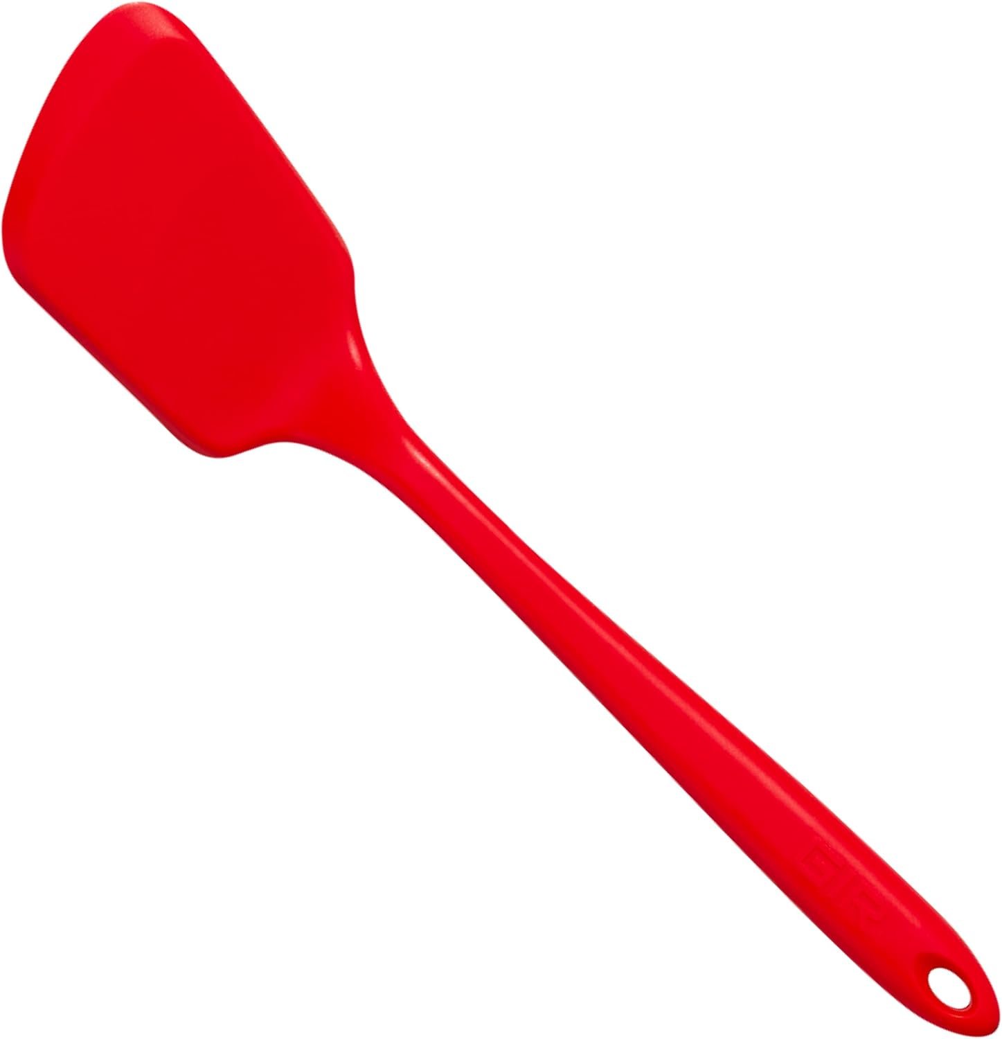 GIR: Get It Right - Premium Mini Silicone Spatula Turner - 11" x 2.6" x 0.7" - Seamless One Piece Design - Nonstick & Heat Resistant - Food Grade - Rubber Spatula - Baking & Cooking - BPA-Free - Red