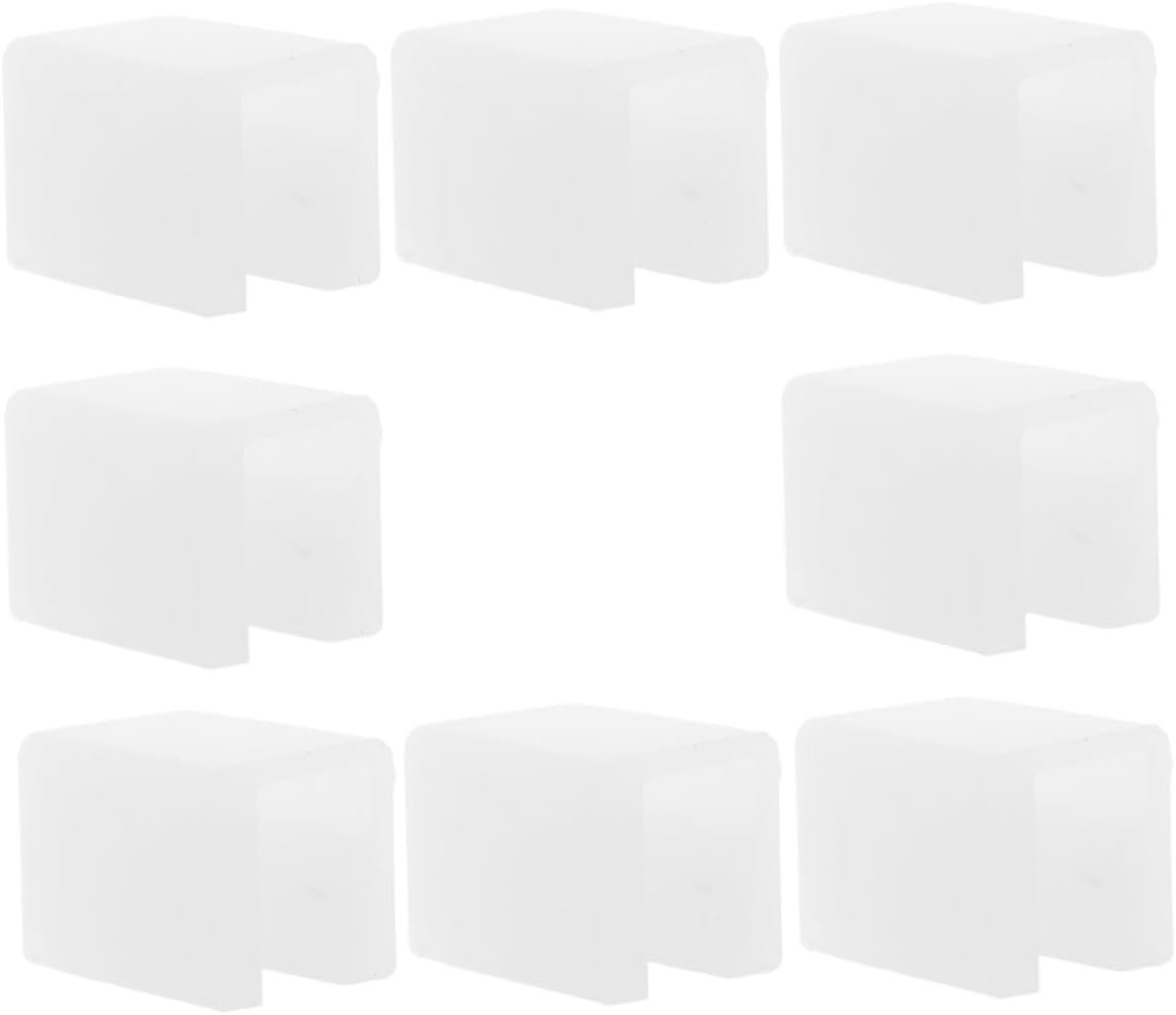 HEMOTON 8pcs Clear Silicone Corner Protectors for Safety Guards for Door Handles Boy Girl Proofing Kit for Cabinets and Furniture Easy Installation Durable Design