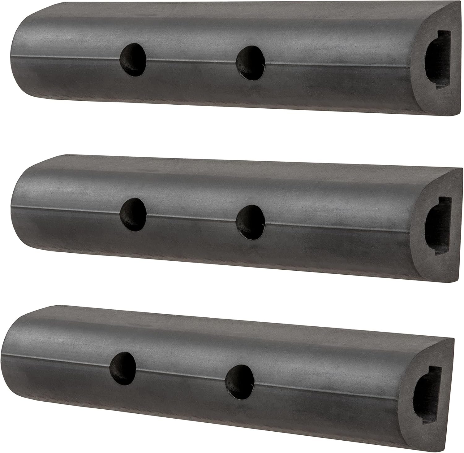Luverne 2090615-3 10-Inch Universal Rubber Bumper Guard Protector Strips Loading Dock Rear Fender Pad Bump Stop, 3-Pack