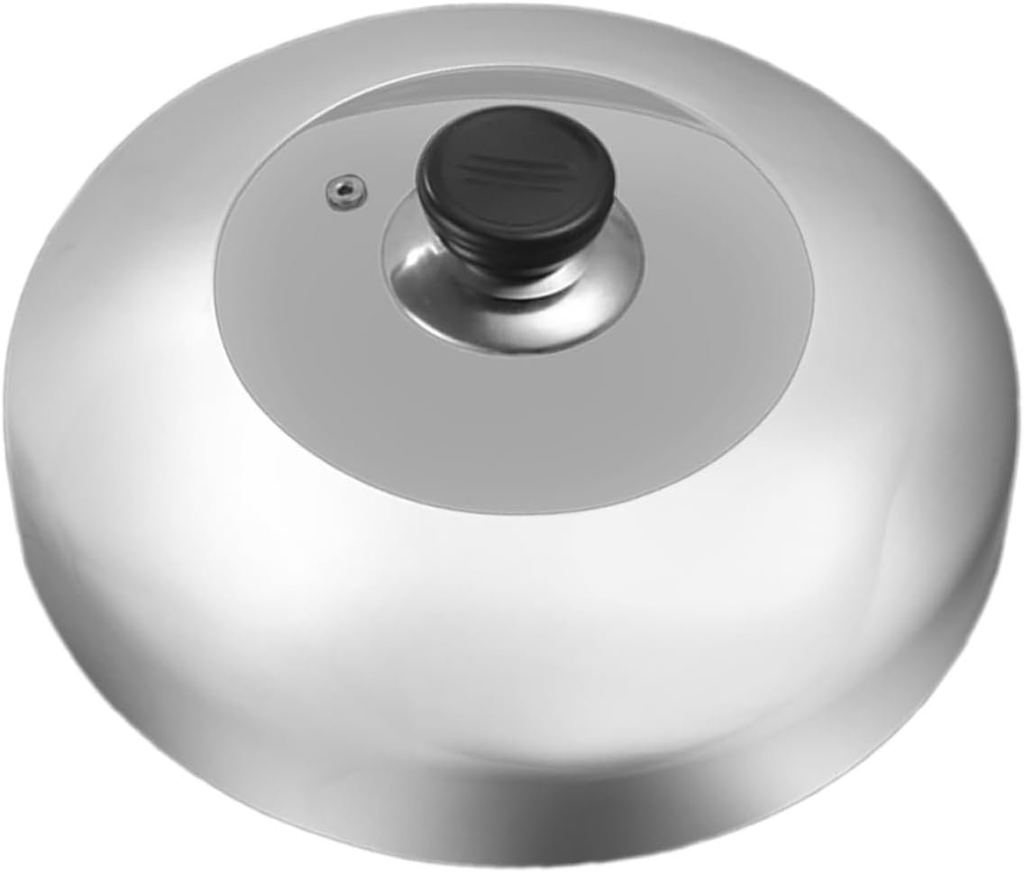 MERRYHAPY Stainless Steel Pot Lid Splash Guard Tempered Glass Steam