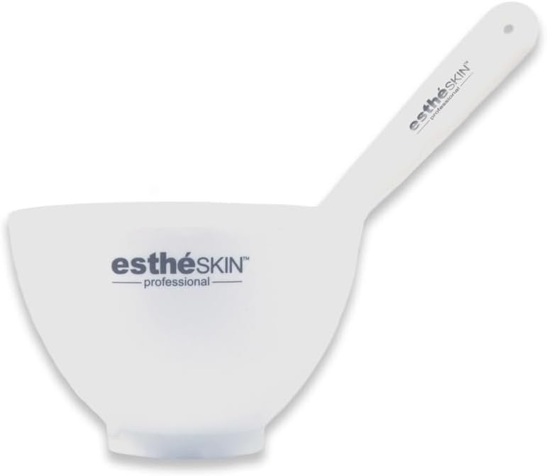 Mixing Bowl & Spatula 2pcs Set for Modeling Rubber Mask – Flexible Silicone Bowl & Smooth Spatula for Facial Mask Mixing – Easy to Clean & Reusable