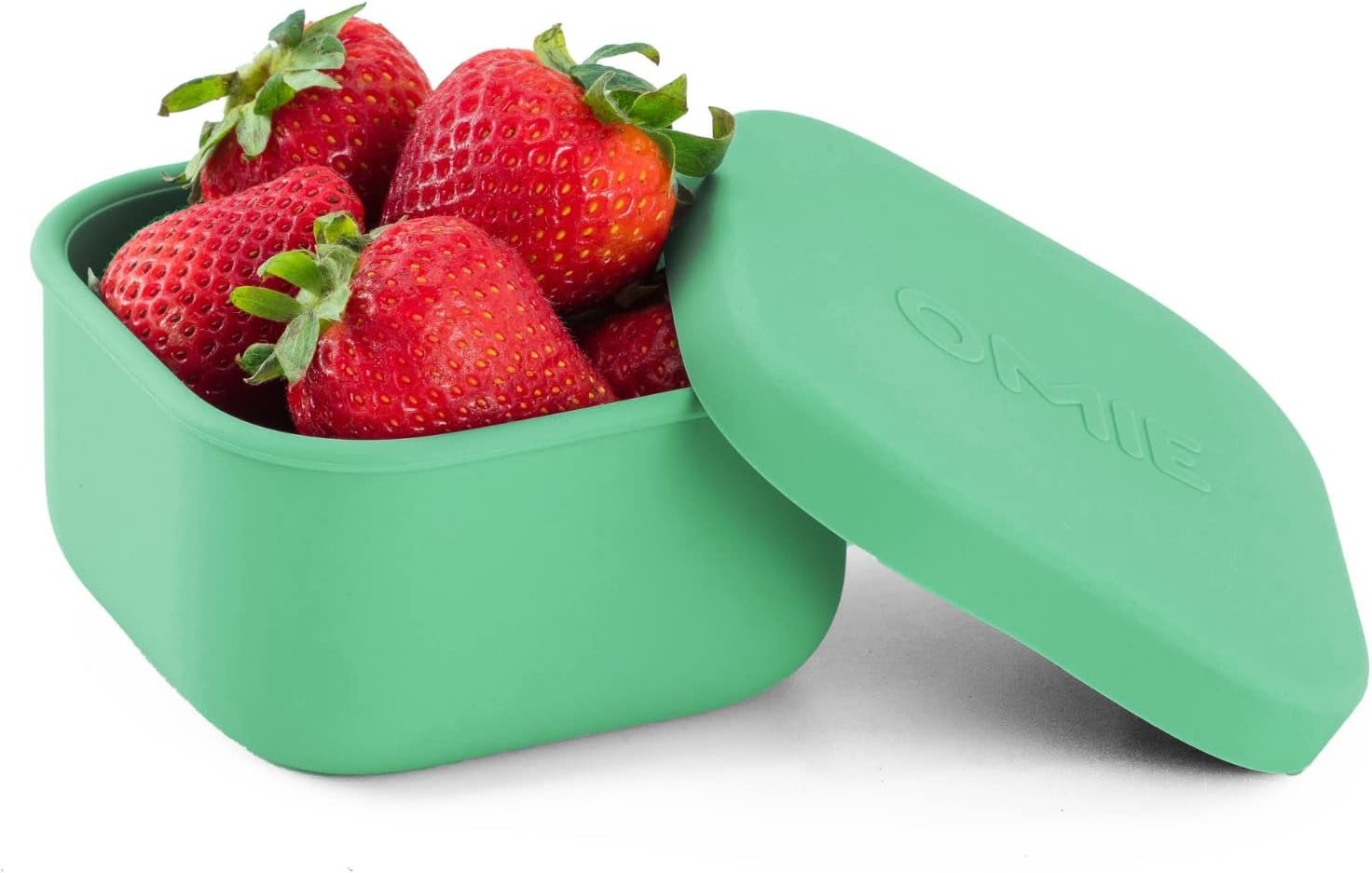 OmieBox Silicone Leakproof Snack Containers To Go, Food Storage Containers with Lid, School Lunch Bento Container - BPA Free, Airtight, Dishwasher and Freezer Safe, Oven Safe - 9.4 ounces