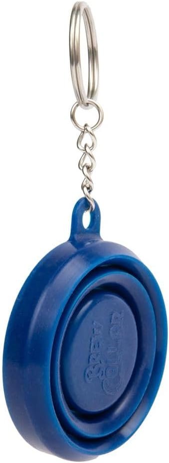 Pocket sized silicone Shot Glass with Keychain, Collapsible Silicone Reusable travel cup, Keychain attached set to travel and adventure, BPA-Free Silicone, Cool novelty gift