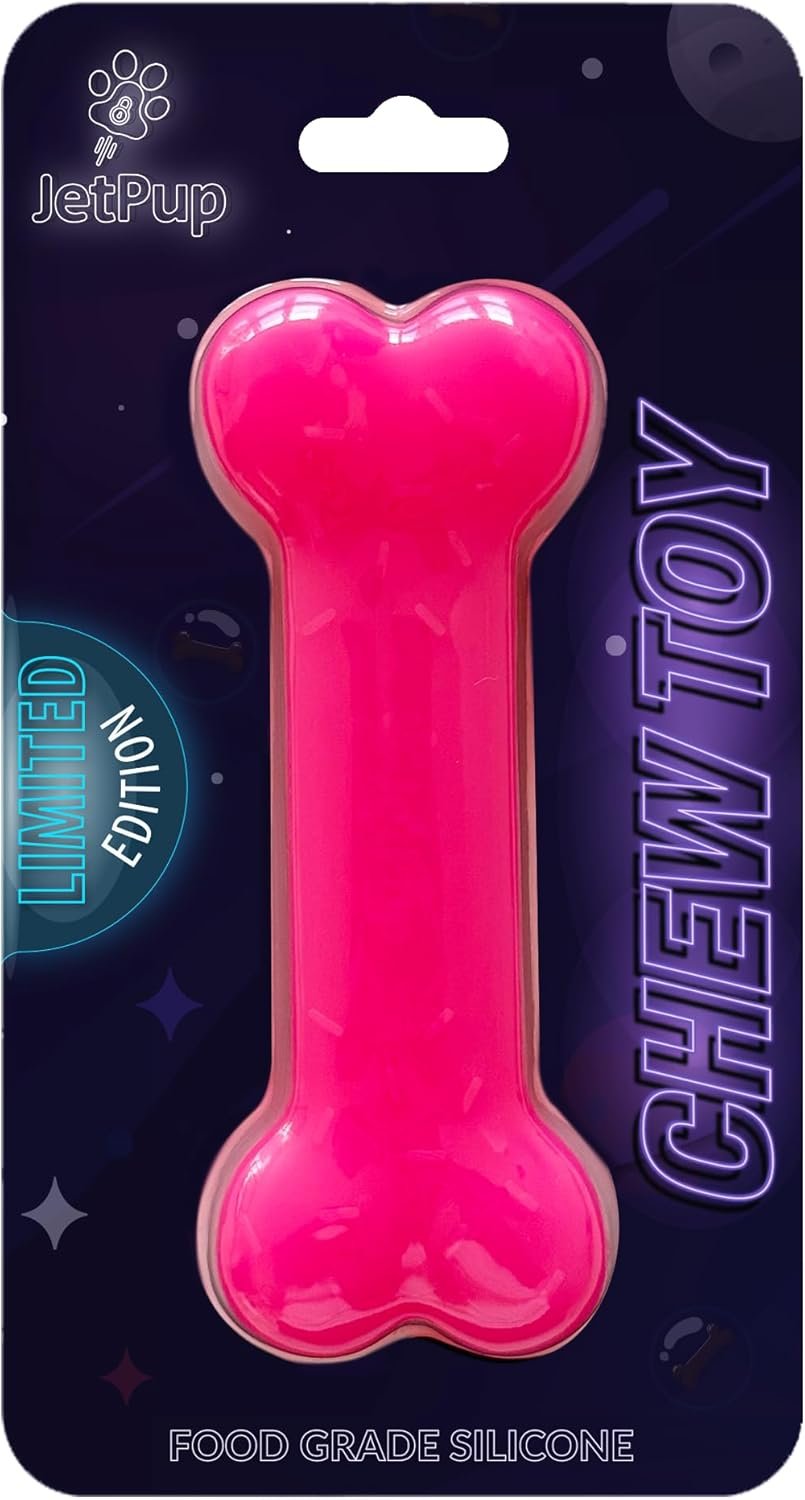 Pup Chew Toy - Bone - Human Grade Chew Toy - Human Pup Play - 100% Food Grade Silicone - (Pink Supernova* Limited Edition)