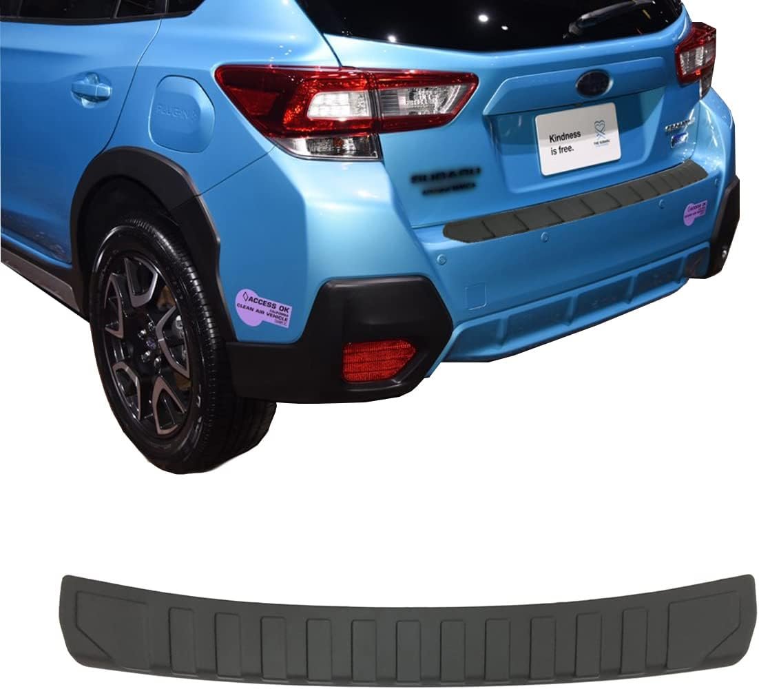 Rear Bumper Protector Guard Accessory Trim Cover Scratch Resistant Trunk Door Entry Guards Compatible with Subaru XV Crosstrek 2012 2013 2014 2015 2016 2017