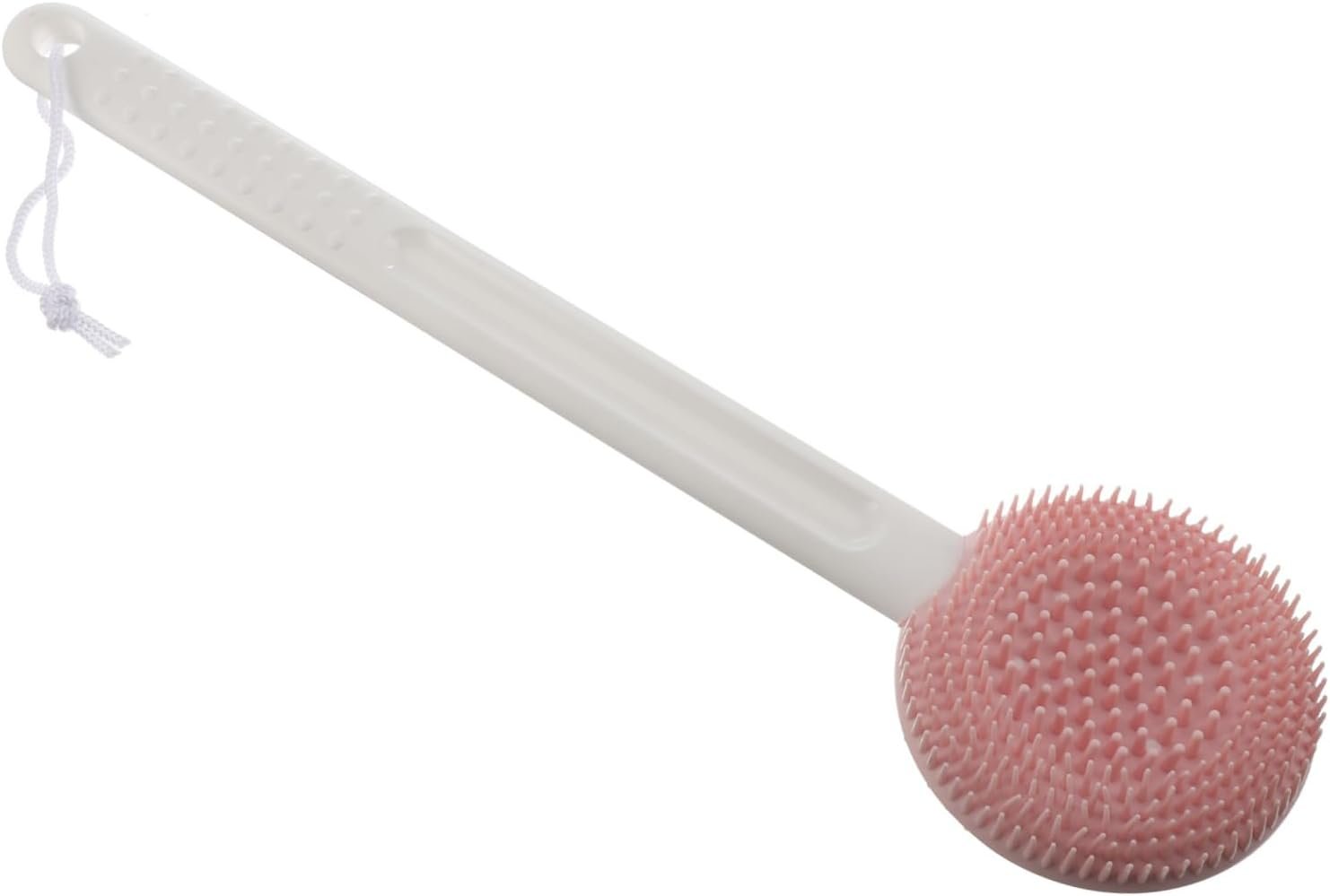 Silicone Bathing Brush with Long Handle Shower Scrubber for Exfoliating Skin Gentle Massage Effect Easy to Bubble Convenient Storage Bath Accessories