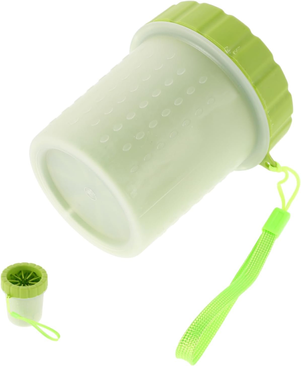 Yardwe Dog Paw Washer Cup Portable Foot Cleaning Tool with Carry Strap for Small Medium Large Dogs and Cats Unique Design for Deep Cleaning Between Paw Pads Keeps Home Clean After Outdoor