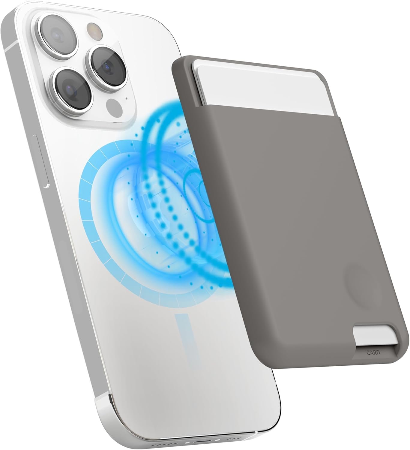 elago Magnetic Wallet Card Holder 2-Cards Compatible with MagSafe for iPhone 16/15/14/13/12 Series - Secure Phone Wallet, Long Last Silicone, Scratch and Damage Protection